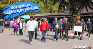 Körfezliler, sağlık için yürüdü 