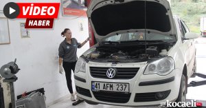 19 yaşındaki oto tamir ustası kadını görenler şaşkınlığını gizleyemiyor