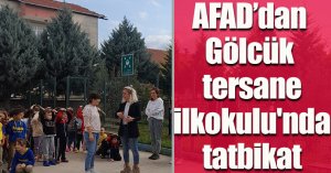 AFAD'dan Gölcük tersane İlkokulu'nda tatbikat