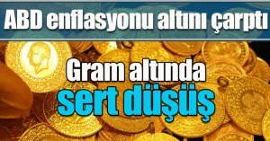 ABD enflasyonu altını çarptı: Gram altında sert düşüş