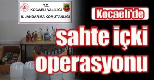 Kocaeli'de jandarma ekiplerinden sahte içki operasyonu: 2 gözaltı