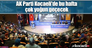 AK Parti Kocaeli'de bu hafta çok yoğun geçecek