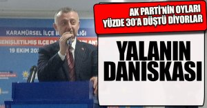  “YÜZDE 30’A DÜŞTÜ LAFI YALANIN DANİSKASI “
