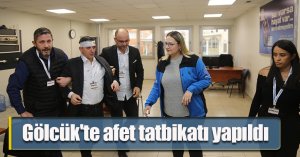 Gölcük'te afet tatbikatı yapıldı