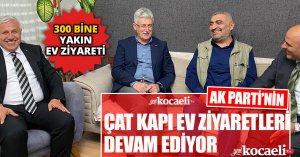 AK PARTİ'NİN ÇAT KAPI EV ZİYARETLERİ DEVAM EDİYOR