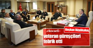 Başkan Büyükakın, veteran güreşçileri tebrik etti