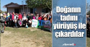 Doğanın tadını yürüyüş ile çıkardılar