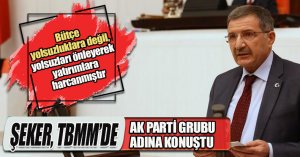 ŞEKER, TBMM’DE AK PARTİ GRUBU ADINA KONUŞTU