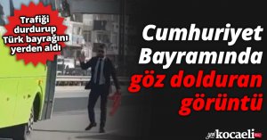 Cumhuriyet Bayramında göz dolduran görüntü