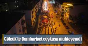 Gölcük'te Cumhuriyet coşkusu muhteşemdi