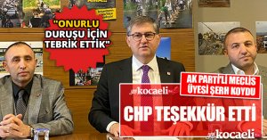 40 MİLYONLUK RÜŞVETE AK PARTİ'Lİ MECLİS ÜYESİ ŞERH KOYDU CHP TEŞEKKÜR ETTİ