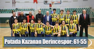 Potada Kazanan Derincespor: 61-55 