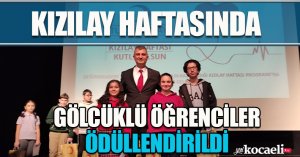 KIZILAY HAFTASINDA GÖLCÜKLÜ ÖĞRENCİLER ÖDÜLLENDİRİLDİ       
