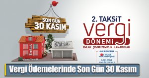 Vergi Ödemelerinde Son Gün 30 Kasım