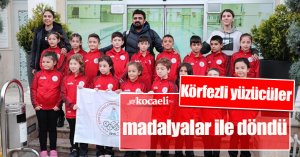 Körfezli yüzücüler madalyalar ile döndü