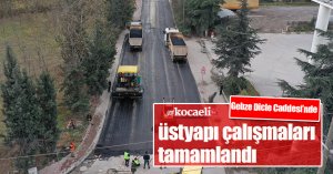 Gebze Dicle Caddesi’nde üstyapı çalışmaları tamamlandı