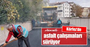 Körfez’de asfalt çalışmaları sürüyor