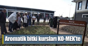 Aromatik bitki kursları KO-MEK’te