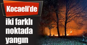 Kocaeli’de iki farklı noktada yangın