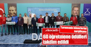 Turnuvada hünerlerini sergileyen 60 öğretmene ödülleri takdim edildi