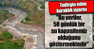 Tedirgin eden kuraklık uyarısı: 