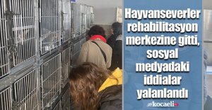 Hayvanseverler rehabilitasyon merkezine gitti, sosyal medyadaki iddialar yalanlandı