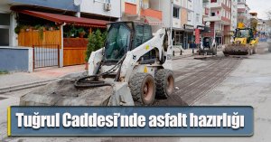 Tuğrul Caddesi’nde asfalt hazırlığı