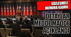 Cumhurbaşkanı Erdoğan'dan sözleşmeli memura kadro müjdes