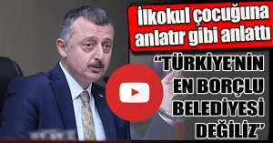 Büyükakın; “TÜRKİYE’NİN EN BORÇLU BELEDİYESİ DEĞİLİZ”