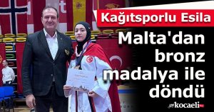 Kağıtsporlu Esila, Malta'dan bronz madalya ile döndü