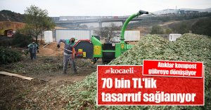 Atıklar kompost gübreye dönüşüyor, 70 bin TL'lik tasarruf sağlanıyor