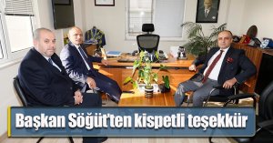 Başkan Söğüt’ten kispetli teşekkür