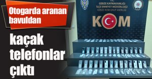 Otogarda aranan bavuldan kaçak telefonlar çıktı