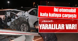 İki otomobil kafa kafaya çarpıştı: 4 yaralı