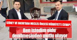 GÜNEY VE OKUR’DAN MECLİS ÖNCESİ HÜRRİYET’E CEVAP!