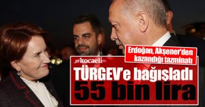Cumhurbaşkanı Erdoğan, Akşener'den kazandığı tazminatı bağışladı