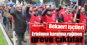 Erteleme kararına rağmen greve çıktılar