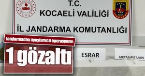 Jandarmadan uyuşturucu operasyonu: 1 gözaltı