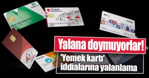 'Yemek kartı' iddialarına yalanlama: Değişen bir şey yok