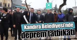 Kandıra Belediyesi’nde deprem tatbikatı