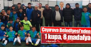 Çayırova Belediyesi'nden 1 kupa, 8 madalya