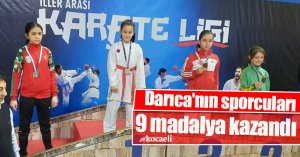 Darıca'nın sporcuları 9 madalya kazandı