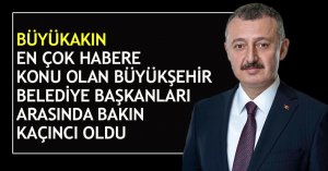 BÜYÜKAKIN EN ÇOK HABERE KONU OLAN BELEDİYE BAŞKANLARI ARASINDA BAKIN KAÇINCI OLDU