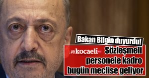 Sözleşmeli personele kadro düzenlemesi meclise geliyor