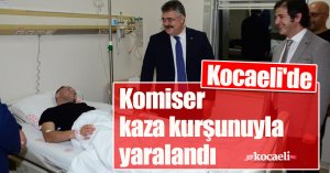 Komiser kaza kurşunuyla yaralandı