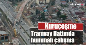 Kuruçeşme Tramvay Hattında hummalı çalışma