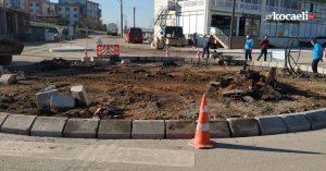 Başiskele Tınaztepe’de dönel kavşak yapıldı