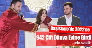 Başiskele’de 2022’de 942 Çift Dünya Evine Girdi