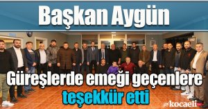 Başkan Aygün; güreşlerde emeği geçenlere teşekkür etti