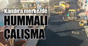 Kandıra merkezde hummalı çalışma